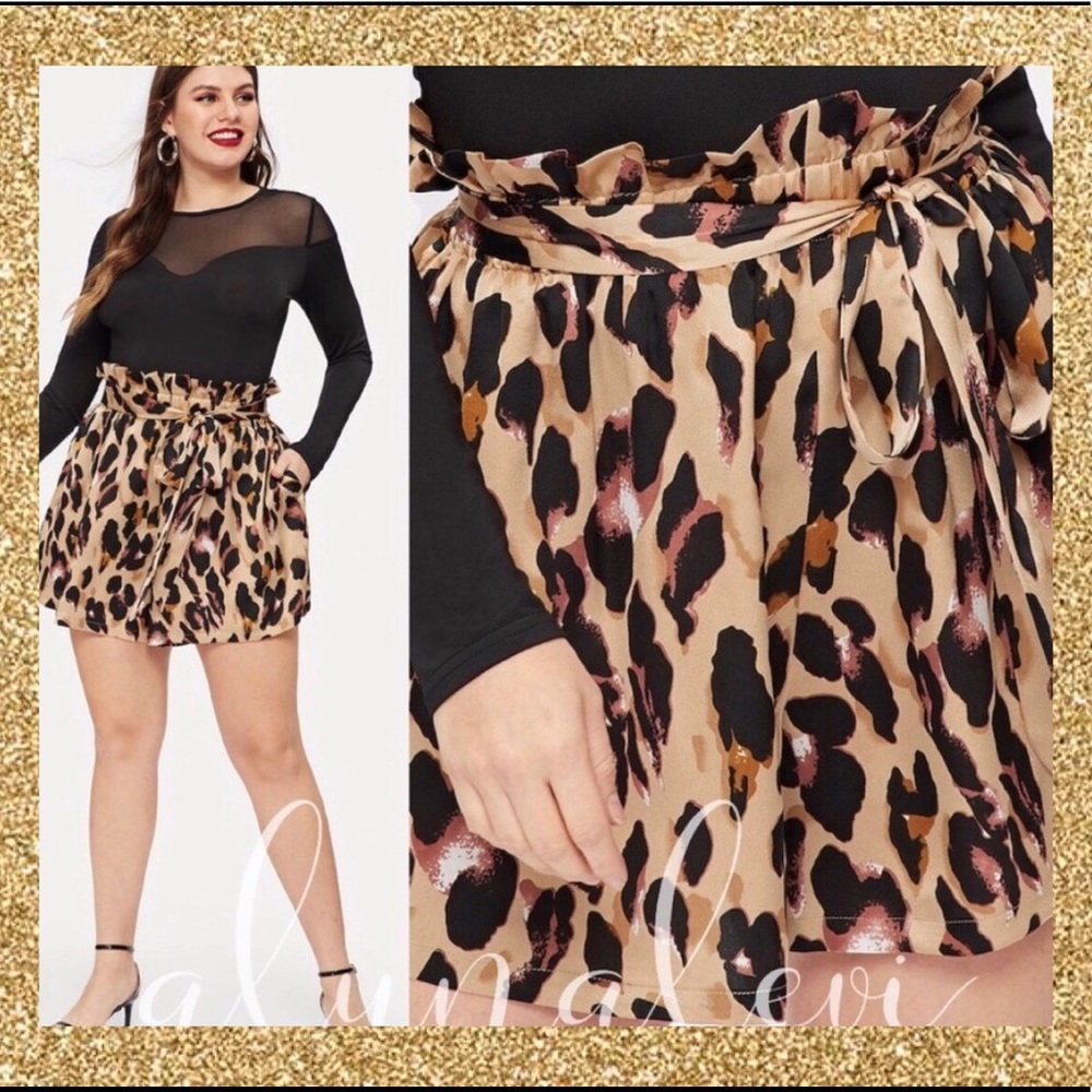 Luxury Leopard ‘Paper Bag’ Shorts!
